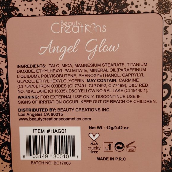 Angel Glow Beauty Creations Eyeshadow Palette - Picture 5 of 5